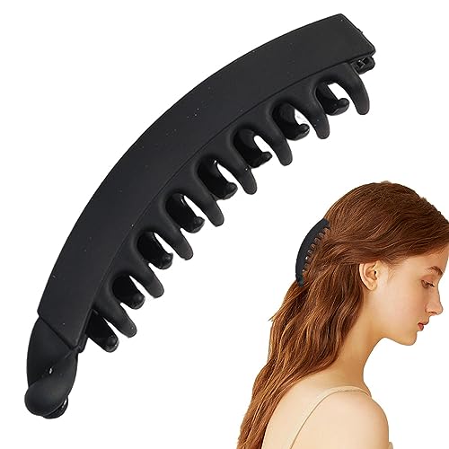 Grandes garra para cabelos longos - Acessórios cabelo fofos com design banana - cabelo antiderrapant