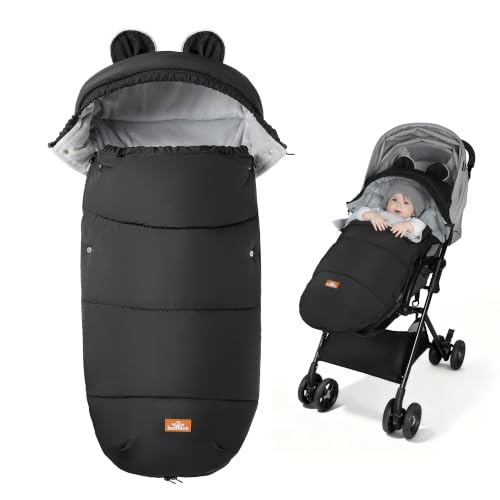 bemece Chancelière Universelle pour Poussette,Polaire Coupe-Vent Déperlante
