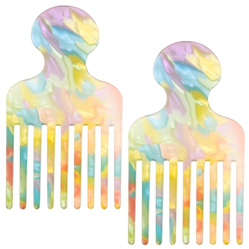 Peine de Dientes Finos Colorido para Peinar miniatura 1