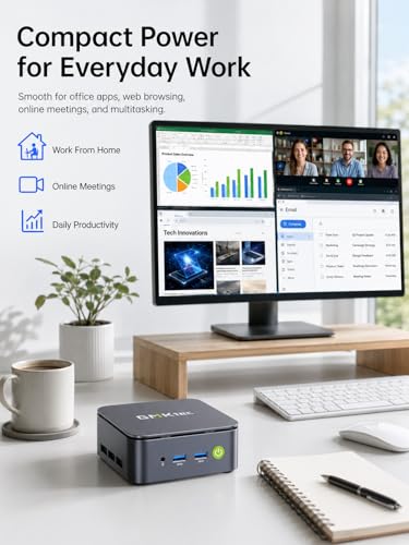 Image of GMKtec Mini PC Computer, G10 Ryzen 5 3500U (Beats N150 /4300U /3200U), 16GB RAM 256GB SSD 2.5GbE NIC LAN Desktop Office Home Business Study HTPC, Triple 4K Display, WiFi, BT, USB-C, DP, Type-C PD, HDMI