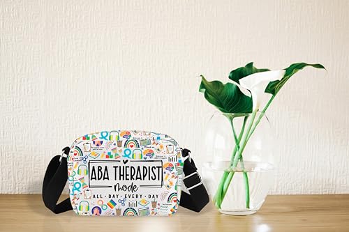 TIIMG ABA Therapist Mode All Day Every Day Gift Autism Behavior Mental Health Gift Crossbody Bag4
