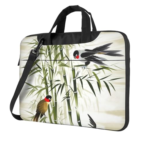 Mallette pour ordinateur portable 15.6 pouces avec poignées et bandoulière protectrice noire