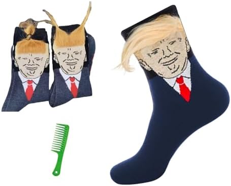 Funny Trump Gift Socks – Bold Novelty Socks for Men, Perfect Gag Gift for Him