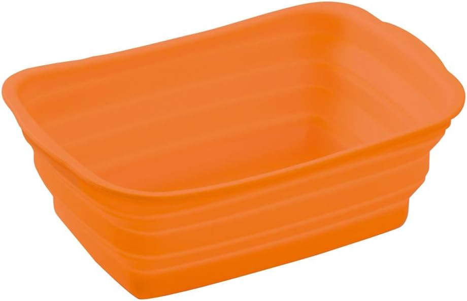 With legs silicon wash tub Orange (japan import)