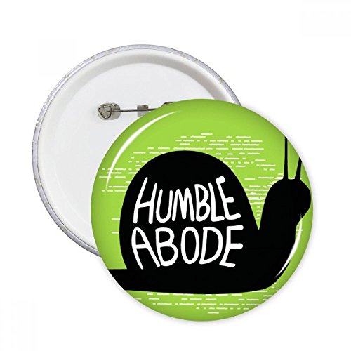 Badge escargot noir customiser vêtement pins rond contre look fade