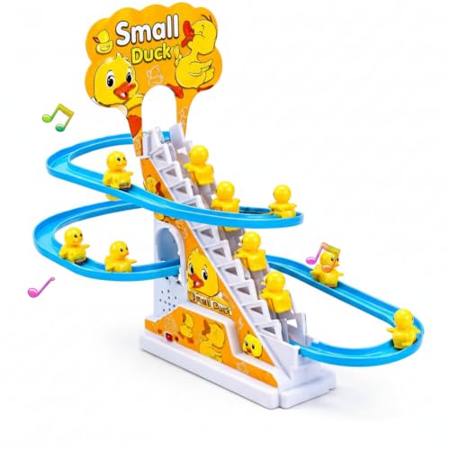 Generic Small Duck Climbing Stairs Toy with Music & LED Lights - Image 2