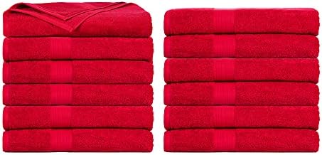 Ample Decor Hand Towel Set of 2, 46 CM X 72 CM 600 GSM 100% Cotton  Quick Drying Super Absorbent  For Hotel, Spa, Bathroom, Gym  Purple