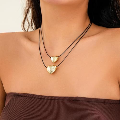 Collar para hombre de cuerda de cera negra como joyería de regalo de aniversario 3