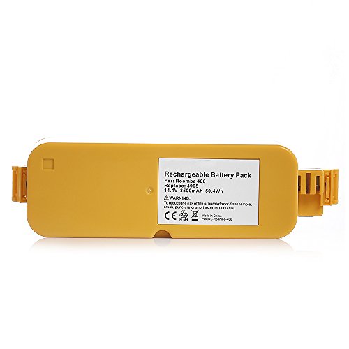 14.4V 3.5Ah Replacement Battery for iRobot Roomba 400 series Roomba 400 405 410 415 416 418 4000 4100 4105 4110 4130 4150 4170 4188 4210 4220 4225 4230 4232 4260 4296