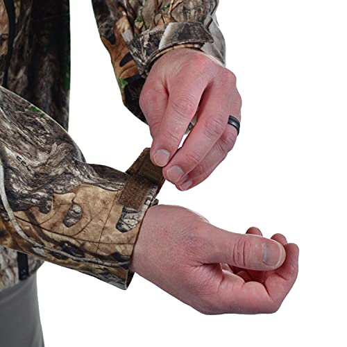 HABIT Men\'s Ripley Trail Stretch Waterproof Jacket, Large, Realtree Edge