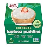 Sun Tropics Tapioca Pudding, Original | Vegan Dairy Free Pudding | Gluten Free, Non-GMO | Ready-to-Eat Cups 4.0oz (Pack of 12)