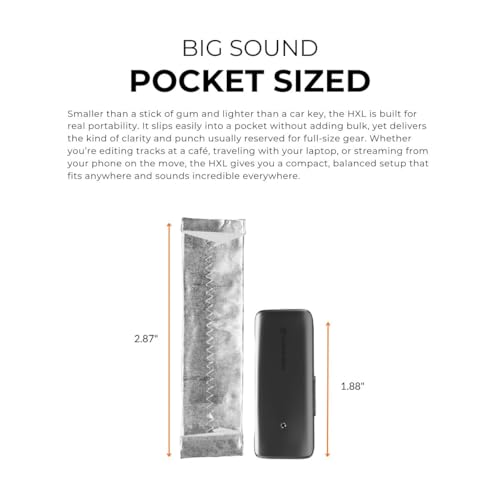 Image of Audioengine HXL Balanced Portable DAC and Headphone Amplifier - 4.4mm Balanced Output, 520mW Power, Hi-Res Audio for Audiophile Headphones