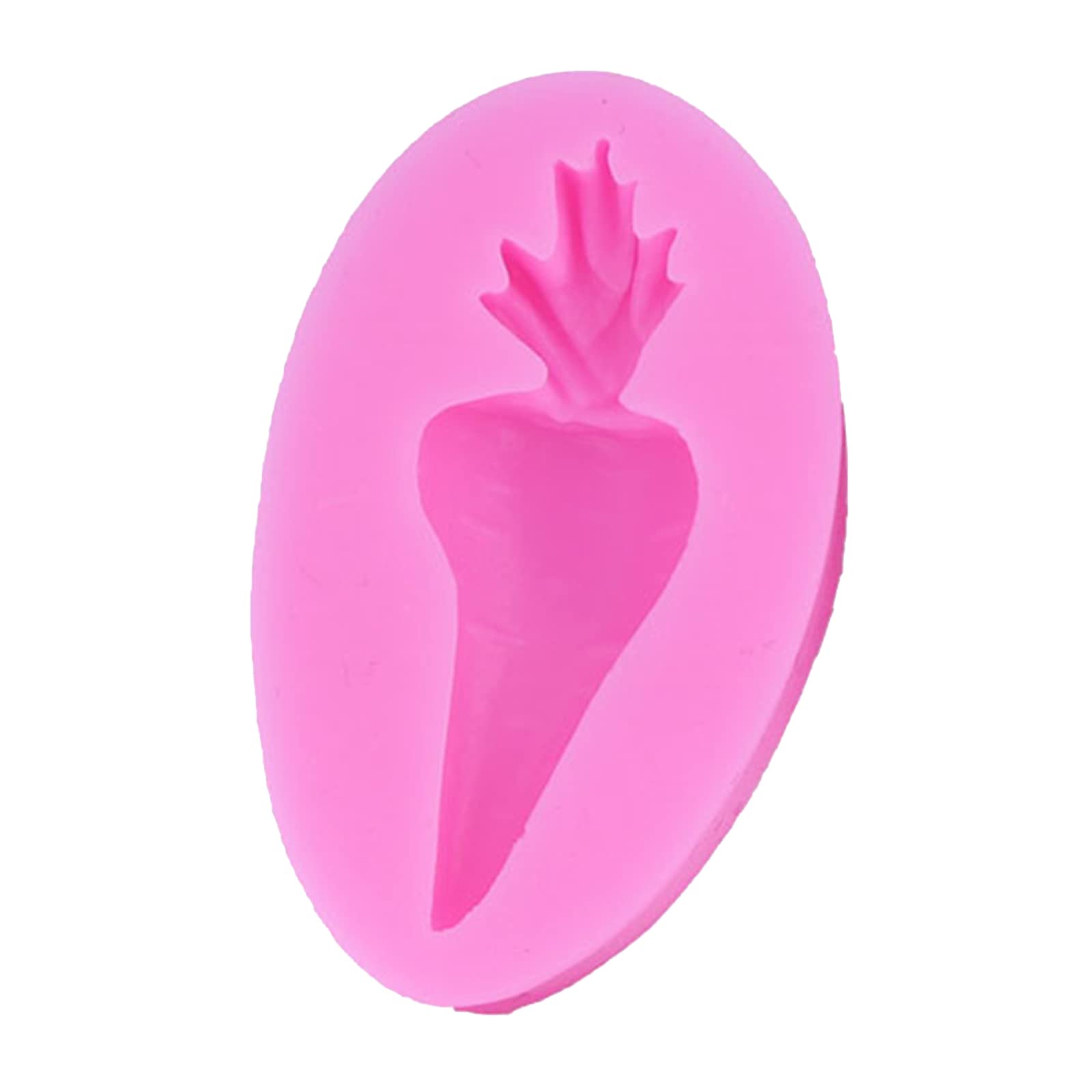 NEWFT Carrot Shape Mold Silicone Chocolate Candy Mold Easter Birthday Party Cake Decoration Cupcake Home