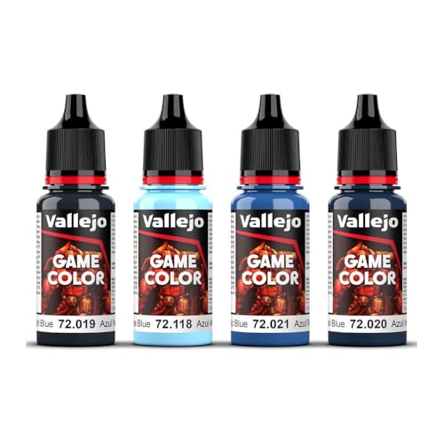 Vallejo Blue Color Set, 4pc
