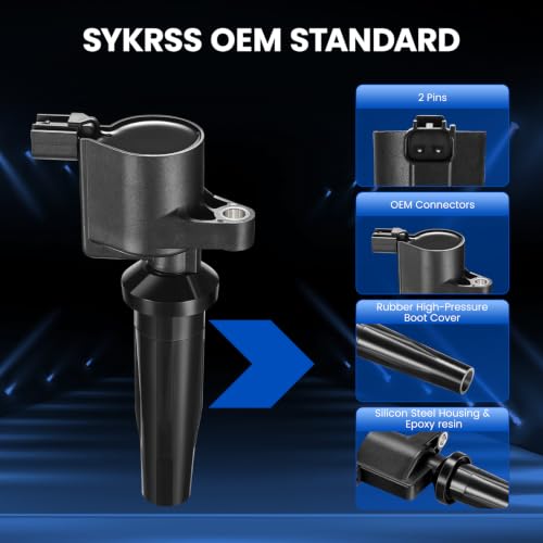 Image of 4 Ignition Coils Pack - Fix Misfires for Ford Escape /Focus /Transit Connect & Mazda 3 /6 /Tribute & Mercury Mariner (2.0L /2.3L L4) - Repl. DG504 /4M5Z12029BB