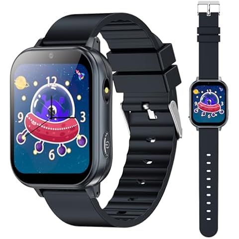 PTHTECHUS® Smart Watch for Kids, Toys for 4-14 Ys Boys and Girls with 22 Games HD Camera Video Music Player Pedometer Alarm Clock Study Cards Audiostory Habit Tracking Smartwatches for Children Cover