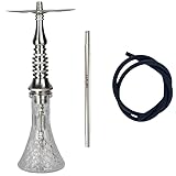 Cachimba IRON DASH VIBRANIUM - Purga integrada en el mástil - Difusor desenroscable para ajustarlo - Acero Inoxidable - Compatible Bases de diferentes tamaños - Sistema de conservación de carbón