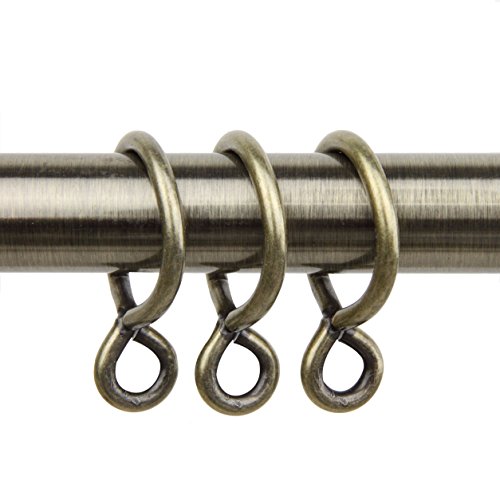 A&F Rod Décor - 10 Curtain Eyelet Rings 1 inch Antique Brass