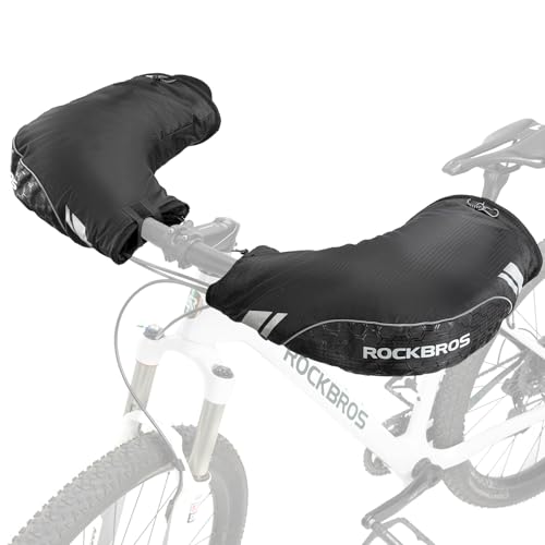 ROCKBROS Lenkerstulpen Lenker Handschuhe für Fahrrad Motorrad Roller Scooter Winddicht Warm