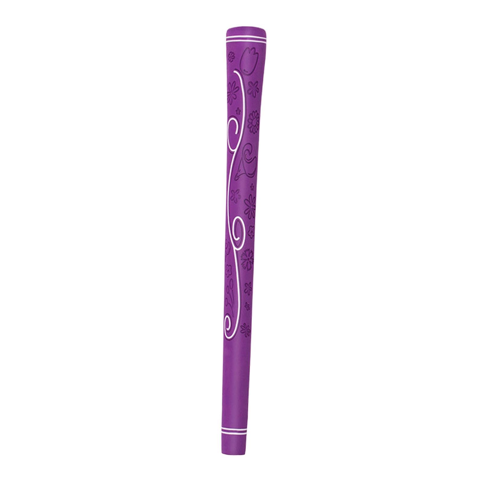 Golf Grip, Woods Grips, Wear Resistant Strong Traction Professional Shock Absorption Rubber Golf Club Grip, Golf Iron Grip, Purple