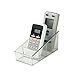 Remote Control Organizer Media Storage Office Desk/Medicine Cabinet/Makeup Organizer, Name Card Holder (Clear)
