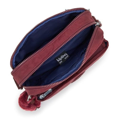 Image of Kipling Women's Abanu Medium Crossbody Bag, Lightweight, Adjustable Nylon Waist Pack with Multi-Compartment Zip Pockets