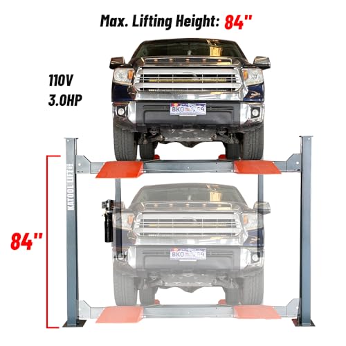Hydraulic car lift garage