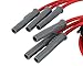 MSD 32999 Super Conductor Spark Plug Wire Set, Red
