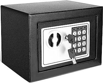 HEBEZON Digital Electronic Safe Locker Lock Box Storage Box For Home & Office For Jewellery Money Valuables Goods (Multicolor, Pack Of 1).