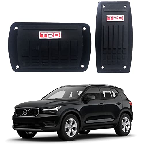Oshotto 2 Pcs SC-052 Non-Slip Automatic Transmission Car Pedals Kit Pad Covers Set Compatible with Volvo XC40