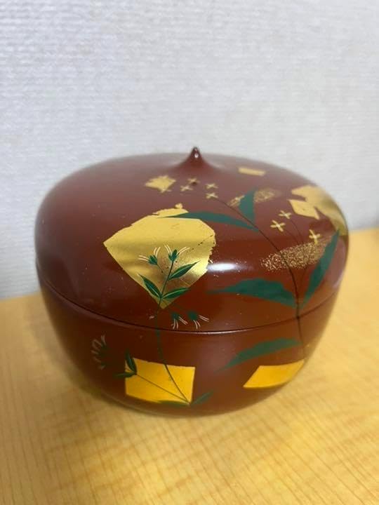 菓子器/茶道具 宮内庁御用達 山田平安堂造 根来梅鉢 高級漆器 Amazon