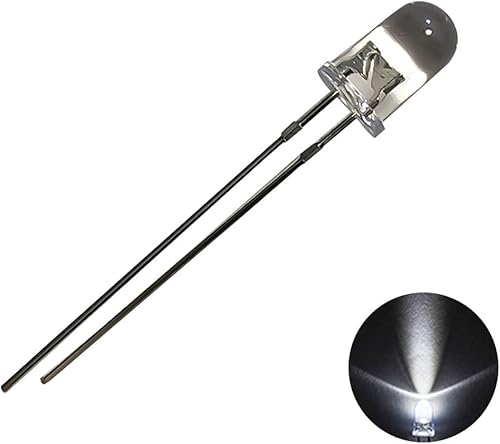 Miniatura 7 de 100 luces de diodo LED UV púrpura de 0.197 in (violeta transparente redondo transparente DC 3 V 20 mA) iluminación brillante bombillas lámparas