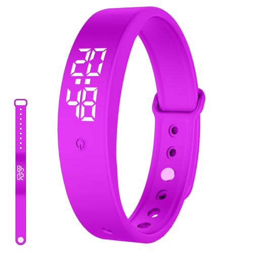 Braccialetto con vibrazioni, allarme con promemoria, orologio con vibrazioni, sveglia silenziosa, orologio da vasino, promemoria bevanda, promemoria pillola, orologio da braccio vibrante per bambini e