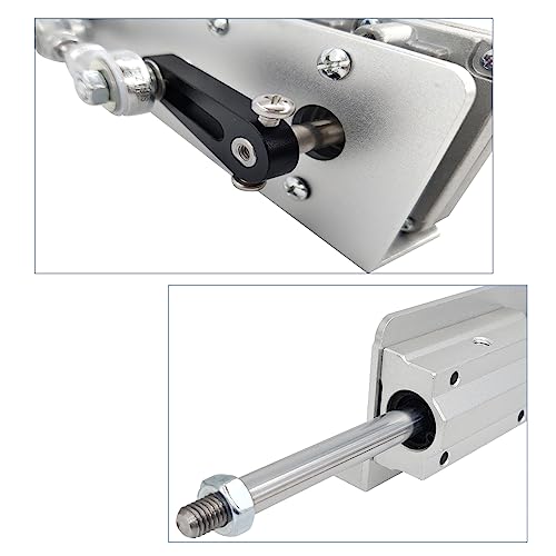 Jvnvlki 3-15cm Hubkolbenmotor DC 24V 120RPM Einstellbar Teleskop Linearantrieb mit Drehzahlregler