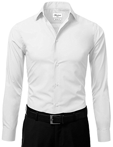 Italy Men's Long Sleeve Premium Slim Fit Dress Shirt2