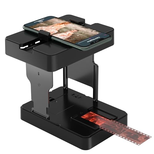Mobile Film Scanner 35mm, Slide & Negative Scanner Slide Viewer Converts 35mm Slides & Negatives to...