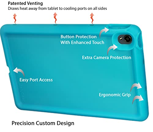 Bobjgear Bobj Rugged Tablet Case For Lenovo Tab P11 (Tb-J606F) And Tab P11 Plus (Tb-J616F) 11.0 Kid Friendly (Terrific Turquoise) #TOP3