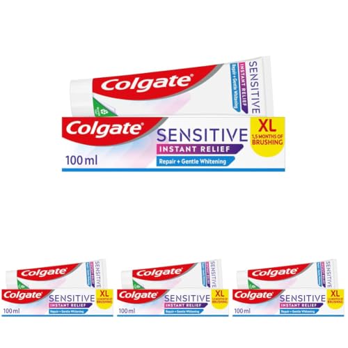 Image of Colgate Sensitive Instant Relief Repair + Gentle Whitening Toothpaste 100ml (Pack of 4)