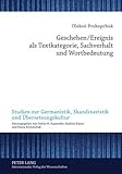 Geschehen/Ereignis als Textkategorie, Sachverhalt und Wortbedeutung (Studien zur Germanistik, Skandinavistik und Übersetzungskultur, Band 2)