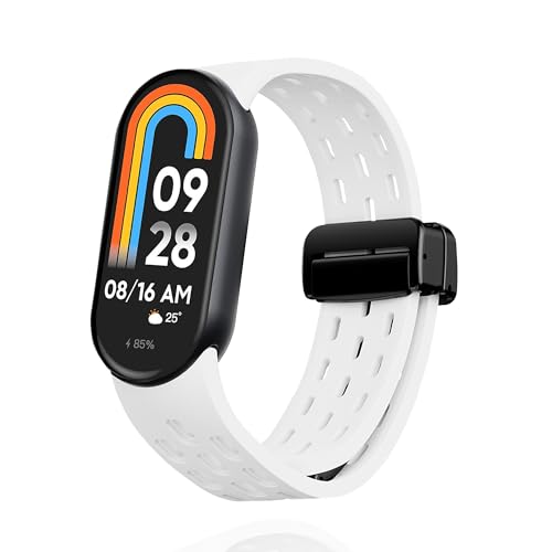[AnnTec] For Xiaomi Smart Band 10 / 9 / 8 �����x���g �o���h �R���p�`�u�� �V���I�~ �X�}�[�g�o���h 10 / 9 / 8 �V���R���� �}�O�l�b�g�N���X�v �h�� �ʋC�� �_�炩�� ��t�ȒP �y�� �ϋv�� �����\ 