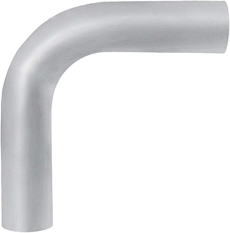 Tubo Curvo de Alumínio HPS 6061-T6 para Intercooler, Curva de 90°, Ø externo 2,54 cm – AT90-100-CLR-15