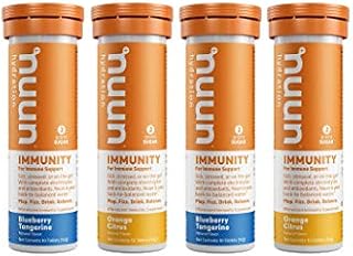 Nuun Immunity: Antioxidant Immune Support Hydration Supplement with Vitamin C, Zinc, Turmeric, Elderberry