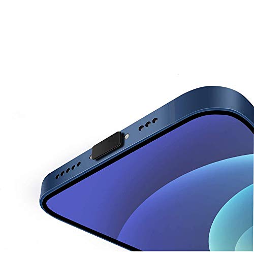 for iPhone 12/12 Mini / 12 Pro / 12 Pro Max USB Port Cover Case Soft Silicon Anti Dust Plug-[2 Pack]+ Plug Storage Cord Holder