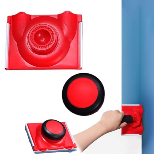 Explcior Coupe Bordure Peinture, Outils pour Rechampir Peinture, Outil à Rechampir avec Tampons de Remplacement, Rechampir Peinture, Kit de Bordure à Peindre Multifonctionnel pour Murs Et Plafonds(A)