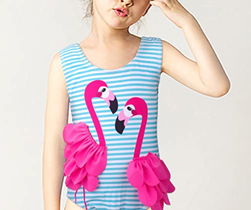 Baby Girl One Piece Swimsuit Swimwear Toddler Kid Flamingo Bikini Bathing Suit Sunsuit Rash Guard L #TOP3