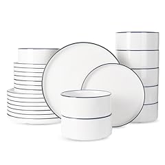 White with Blue Trim