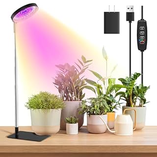 YUYMIKA lampe horticole 48 LED compacte avec minuterie
