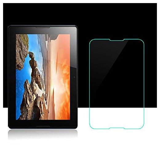 König Shop 1 st. pansarskydd glas kompatibel med Lenovo IdeaTab A3000 skärmskyddsfolie 9H kompositglas skyddsfolie repskydd skärmskydd härdat glas, Lenovo A10-70 A7600, 2 Stück
