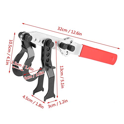 Federkompressor Stahl Schwarz Silber Rot Zylinderkopfventil Federkompressor Schaftdichtung Ersatzwerkzeug Ersatz für OHV OHC Motoren 797G 28.1OZ