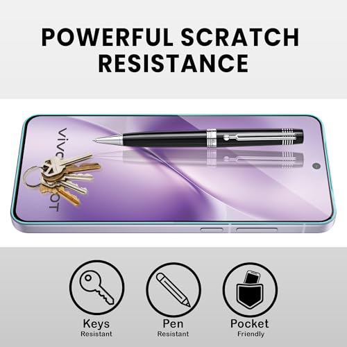 Image of FIRST MART Tempered Glass for Vivo X200T With Installation Kit | Military-Grade Gorilla Screen Protector and Cable Guard | Edge to Edge Coverage | Black